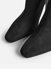 Linzi Black Suede Alexia Stretch High Leg Boots - Image 5 of 5