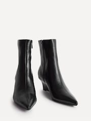 Linzi Black Gallery Wedge Heel Ankle Boots - Image 4 of 5