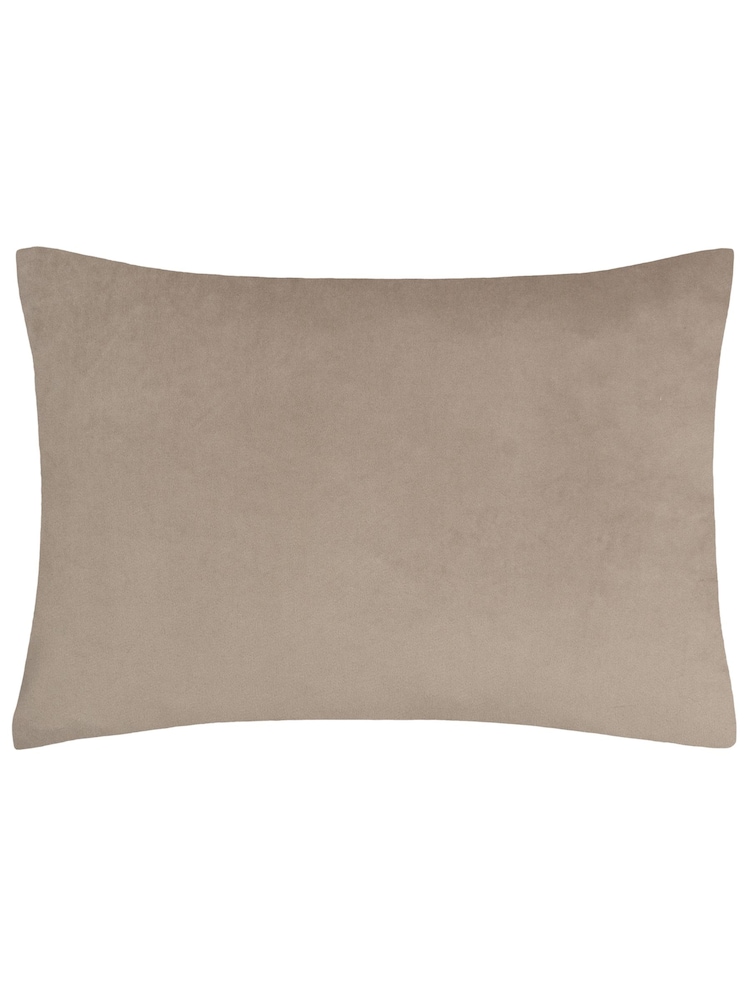 Riva Paoletti Natural Keela Cut Velvet Cushion - Image 2 of 4 Riva Paoletti Natural Keela Cut Velvet Cushion - Image 2 of 4