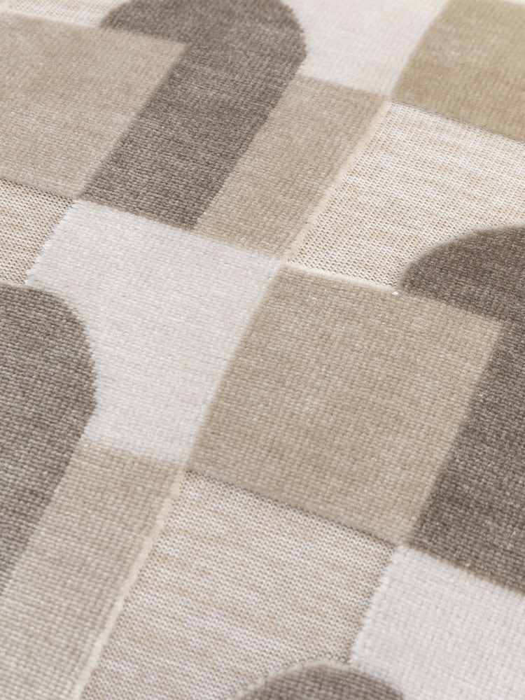 Riva Paoletti Natural Keela Cut Velvet Cushion - Image 4 of 4 Riva Paoletti Natural Keela Cut Velvet Cushion - Image 4 of 4