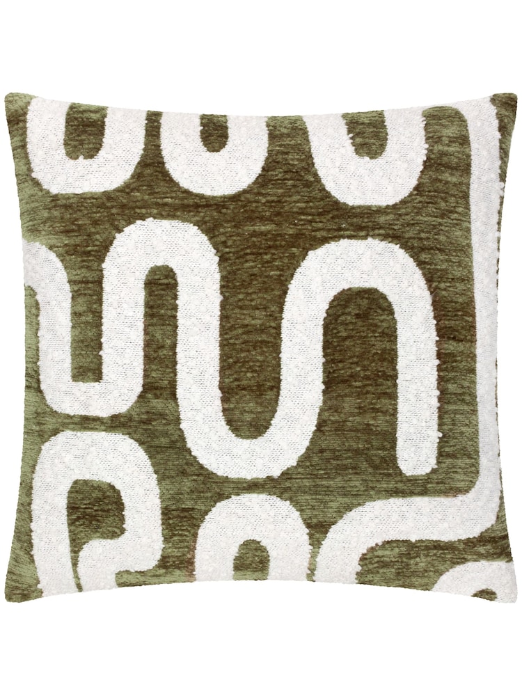 HÖEM Olive Vardan Chenille Jacquard Cushion - Image 2 of 6