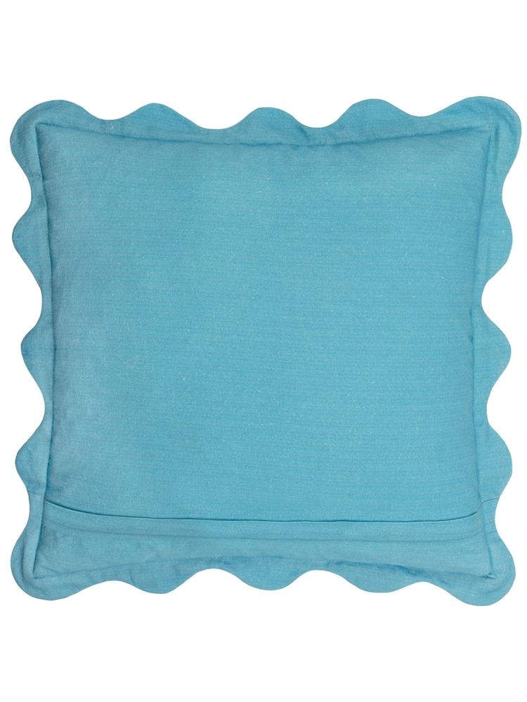 Furn Orangeade 100% Cotton Crustaceans Scalloped Cushion - Image 2 of 4