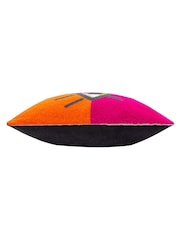 heya home Orange Pink All Eyes On You Boucle Cushion - Image 4 of 5
