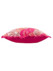Furn Pink Clam Shells Frilled 100% Cotton Cushion - Image 3 of 4