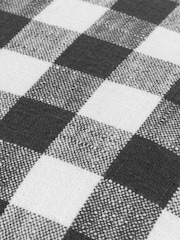 Yard Black Barton Check Yarn Dyed 100% Cotton Cushion - Image 3 of 3