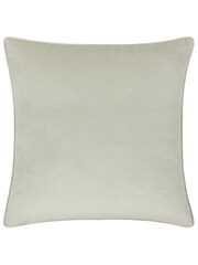 Wylder PeachVine Green Passiflora Piped Velvet Cushion - Image 3 of 5