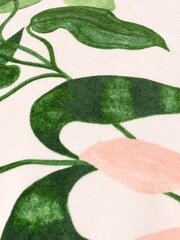 Wylder PeachVine Green Passiflora Piped Velvet Cushion - Image 5 of 5
