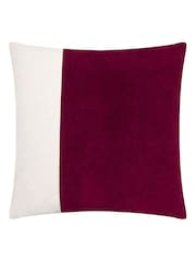 Furn Cherry Coba Washed Velvet Cushion - Image 1 of 3