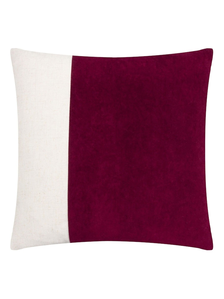 Furn Cherry Coba Washed Velvet Cushion - Image 1 of 3