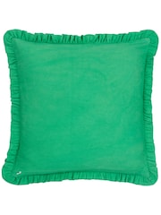 Furn Green 100% Cotton Clam Shells Frilled Cushion - Image 2 of 4