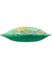 Furn Green 100% Cotton Clam Shells Frilled Cushion - Image 3 of 4