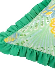 Furn Green 100% Cotton Clam Shells Frilled Cushion - Image 4 of 4