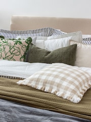 Yard Barton Check Yarn Dyed 100% Cotton Cushion - صورة 1 من 4