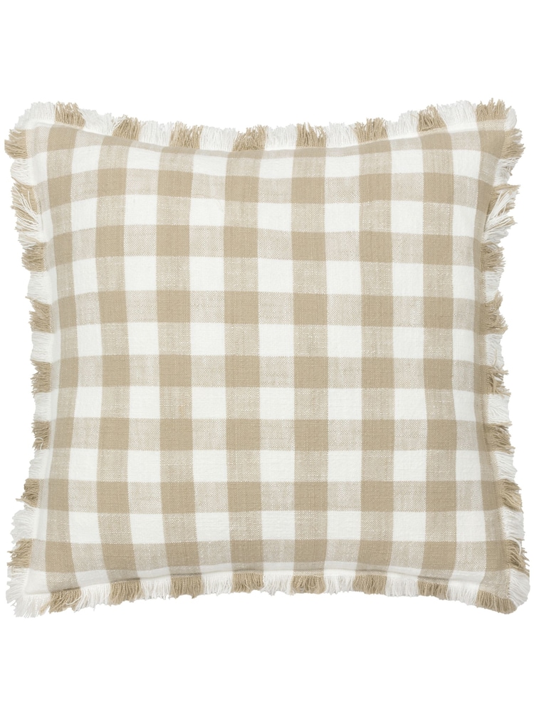 Yard Barton Check Yarn Dyed 100% Cotton Cushion - صورة 2 من 4