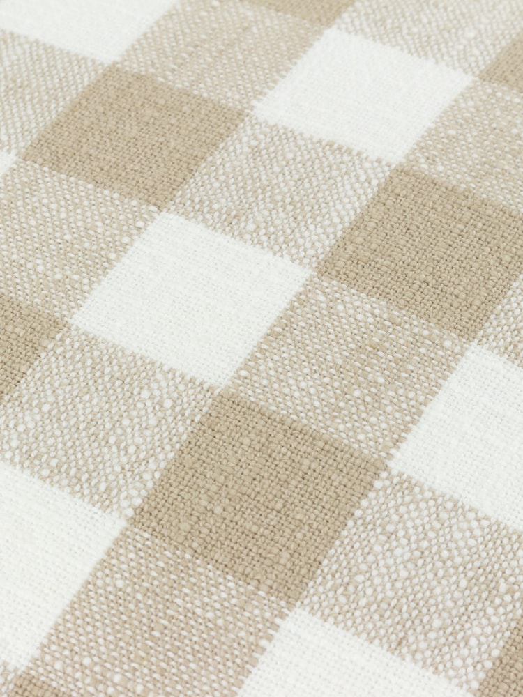 Yard Barton Check Yarn Dyed 100% Cotton Cushion - صورة 4 من 4