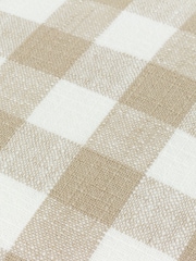Yard Natural Natural Barton Gingjam Check 100% Cotton Cushion - Image 5 of 5
