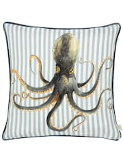 Evans Lichfield Multicolour Salcombe Octopus Piped Cushion - Image 2 of 6