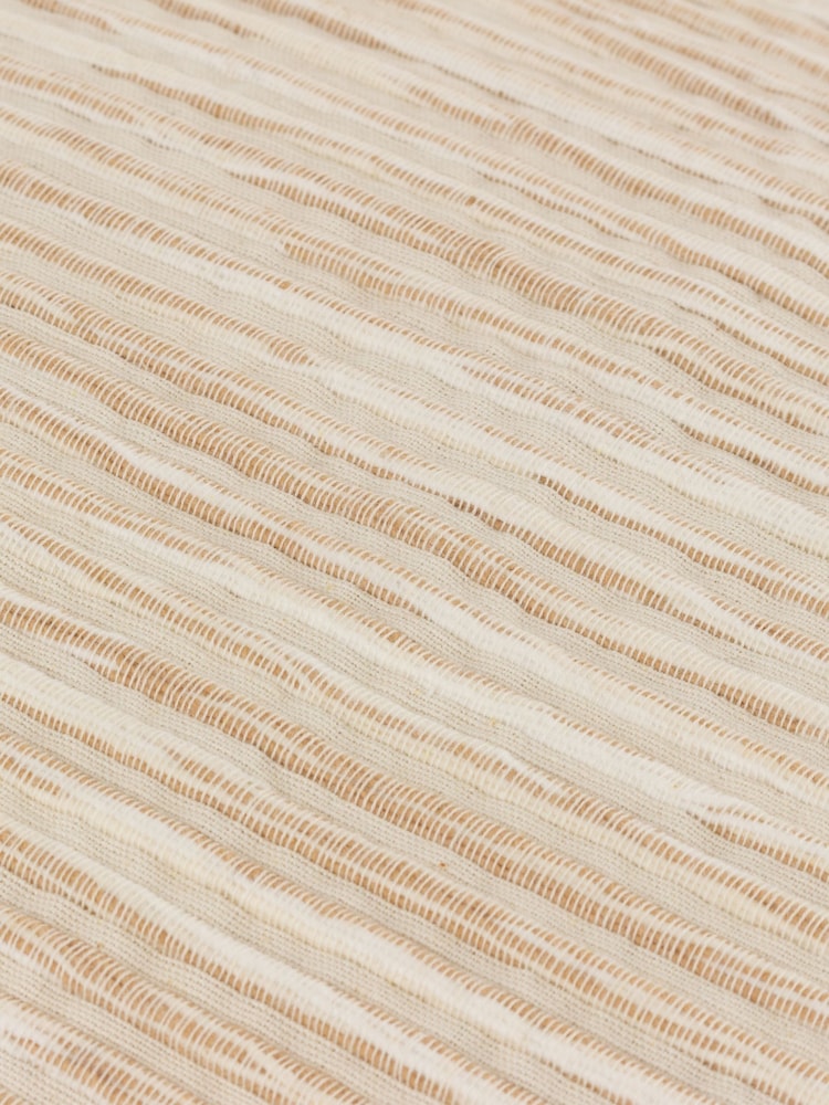 Yard Natural Cove Ribbed 100% Cotton Cushion - صورة 6 من 6