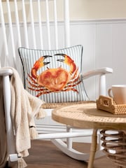Evans Lichfield Multicolour Salcombe Crab Piped Cushion - Image 1 of 6