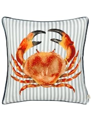 Evans Lichfield Multicolour Salcombe Crab Piped Cushion - Image 2 of 6