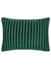 Furn Teal Giyla Chenille Cushion - Image 1 of 3