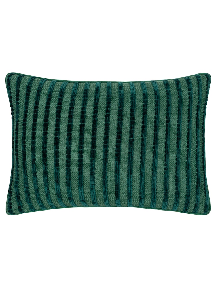 Furn Teal Giyla Chenille Cushion - Image 1 of 3