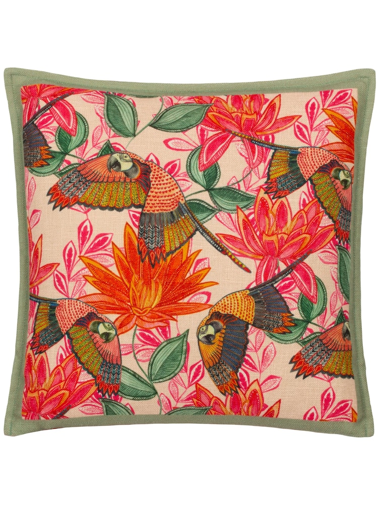 Wylder Multicolour Iniko Parrots Tropical Cushion - Image 1 of 4
