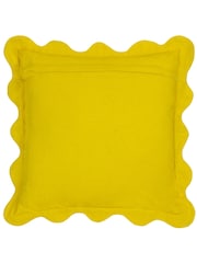 Furn Citronelle 100% Cotton Scalloped Cushion - Image 2 of 4