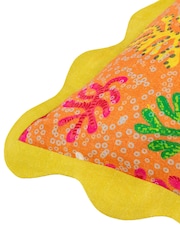 Furn Citronelle 100% Cotton Scalloped Cushion - Image 4 of 4