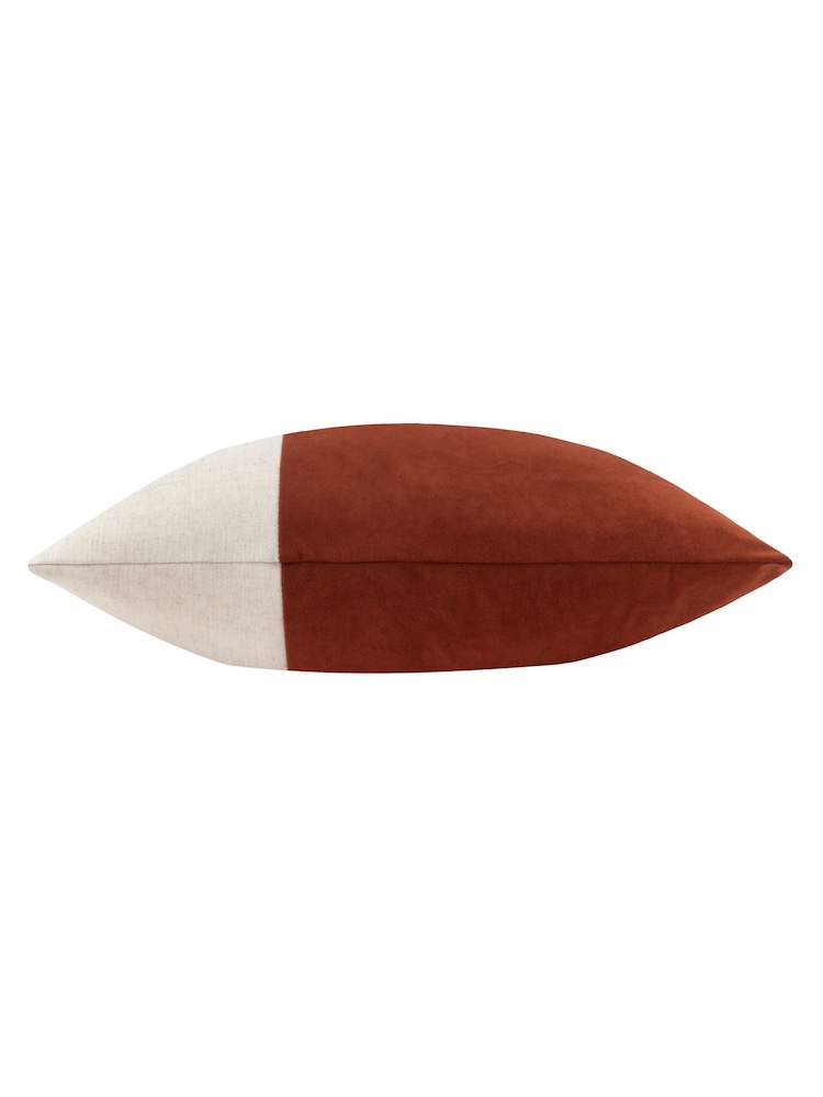 Furn Brick Coba Washed Velvet Cushion - Image 2 of 3