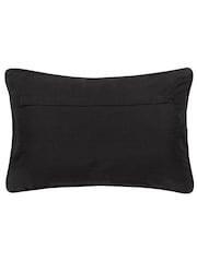 Yard Black Cove Ribbed 100% Cotton Cushion - Image 2 of 4