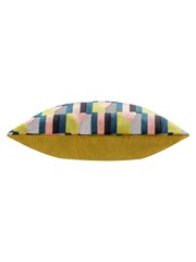 Riva Paoletti Pink Avo Green Keela Cut Velvet Cushion - Image 3 of 4