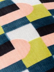 Riva Paoletti Pink Avo Green Keela Cut Velvet Cushion - Image 4 of 4