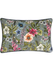 Wylder Nature Petrol Hidcote Manor Evelyn Floral Cushion - Image 1 of 4
