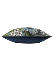Wylder Nature Petrol Hidcote Manor Evelyn Floral Cushion - Image 3 of 4
