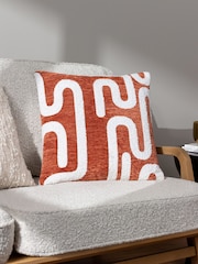 HÖEM Bronze Vardan Chenille Jacquard Cushion - Image 1 of 6
