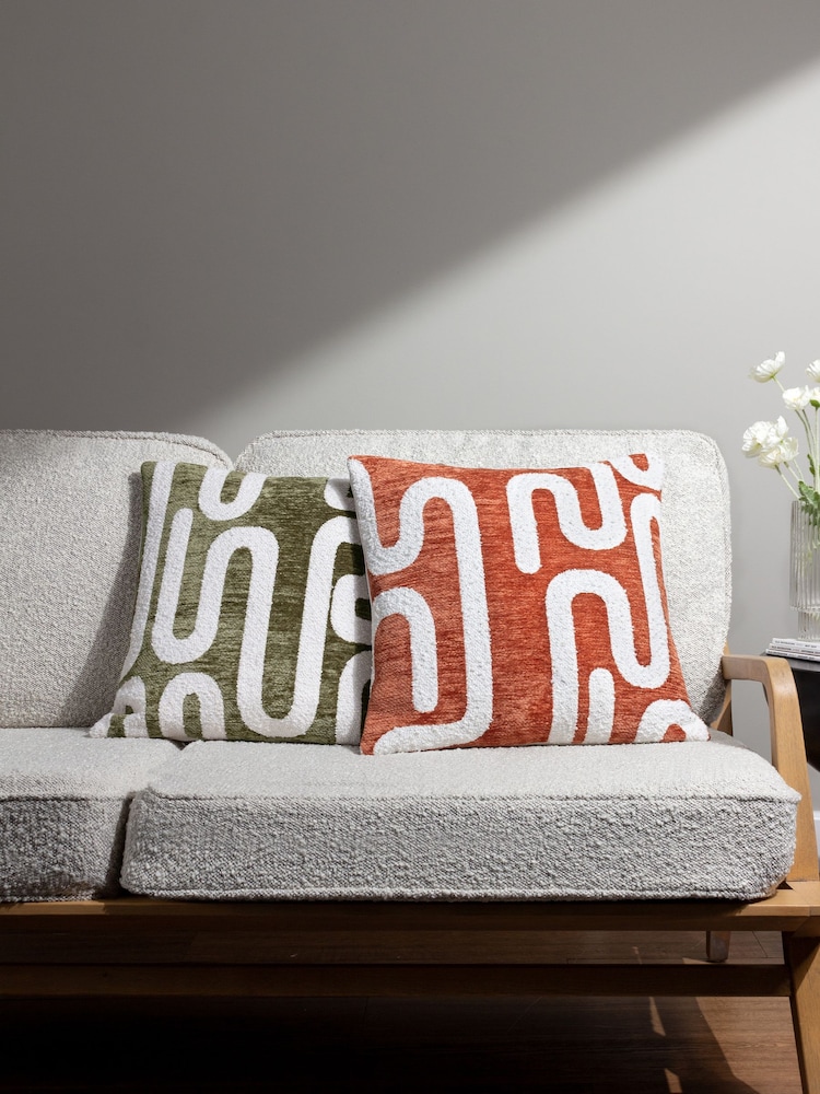 HÖEM Bronze Vardan Chenille Jacquard Cushion - Image 6 of 6