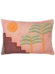 Furn 100% Cotton Moloko Embroidered Cushion - Image 1 of 4