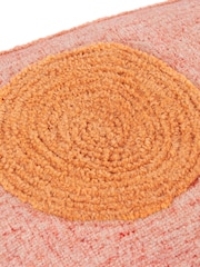 Furn Pink Sunset 100% Cotton Moloko Embroidered Cushion - Image 5 of 6