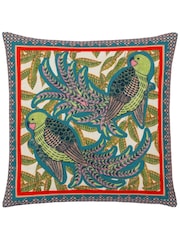 Wylder Multicolour Karasi Parrots Tropical Cushion - Image 1 of 4