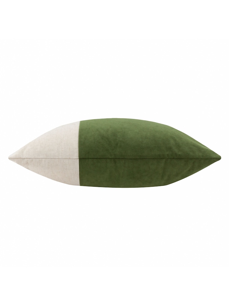 Furn Olive Coba Washed Velvet Cushion - Image 2 of 3
