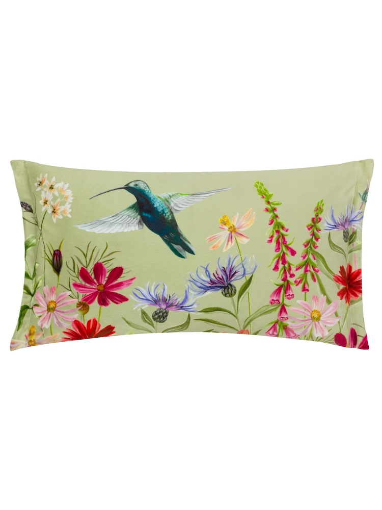 Wylder Multicolour Nectar Garden Hummingbird Floral Cushion - Image 1 of 4