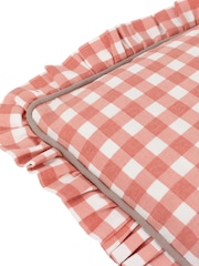 Furn 100% Cotton Maude Gingham Reversible Piped Cushion - Imagen 5 de 6