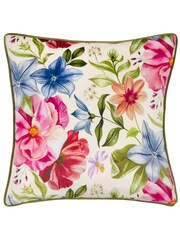 Wylder Cream Nectar Garden Petunia Floral Cushion - Image 1 of 4