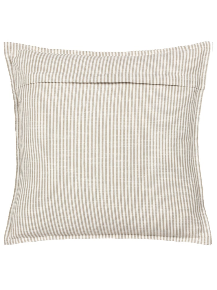 Yard Natural Truro Stripe Yarn Dyed 100% Cotton Cushion - Image 2 of 4 Yard Natural Truro Stripe Yarn Dyed 100% Cotton Cushion - Image 2 of 4