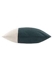 Furn Slate Blue Coba Washed Velvet Cushion - Image 2 of 3
