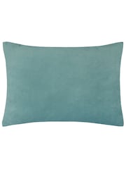 Riva Paoletti Magenta Blue Keela Cut Velvet Cushion - Image 2 of 4