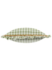 Furn 100% Cotton Maude Gingham Reversible Piped Cushion - Image 3 of 4