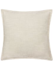 Yard Natural Torresman Oxford Edged 100% Cotton Cushion - Image 1 of 4