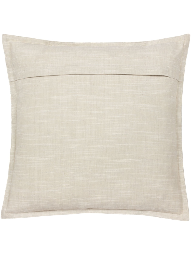Yard Natural Torresman Oxford Edged 100% Cotton Cushion - Image 2 of 4